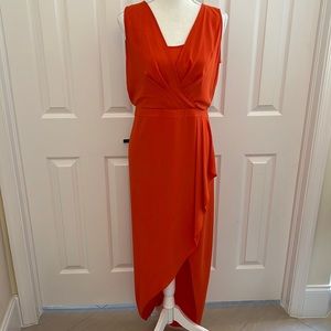Worn 1x! Tobyn Burnt Orange sleeveless women’s romper dress size M by BCBG